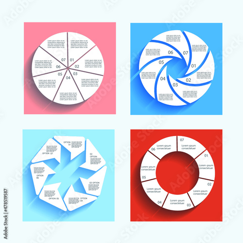 Infographic elements for annual reports