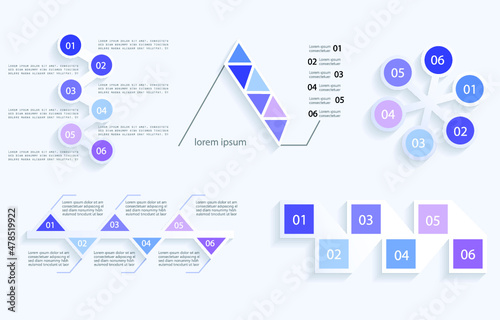 Infographic elements for annual reports