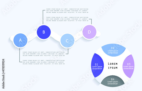 Infographic elements for annual reports