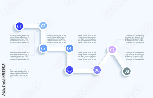 Infographic elements for annual reports