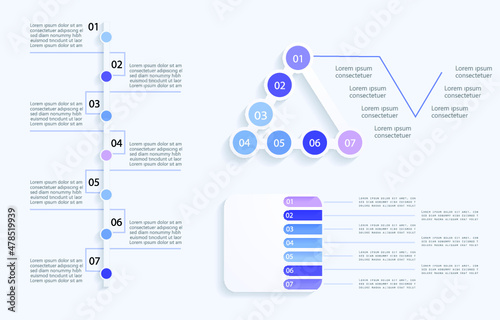 Infographic elements for annual reports