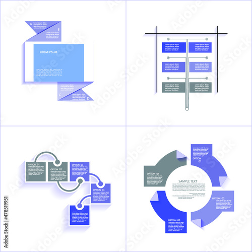 Infographic elements for annual reports