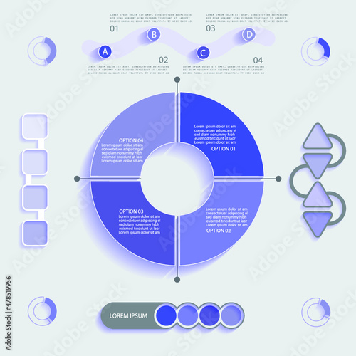 Infographic elements for annual reports