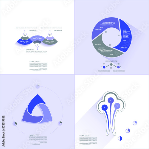 Infographic elements for annual reports