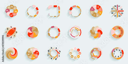 Infographic elements for annual reports