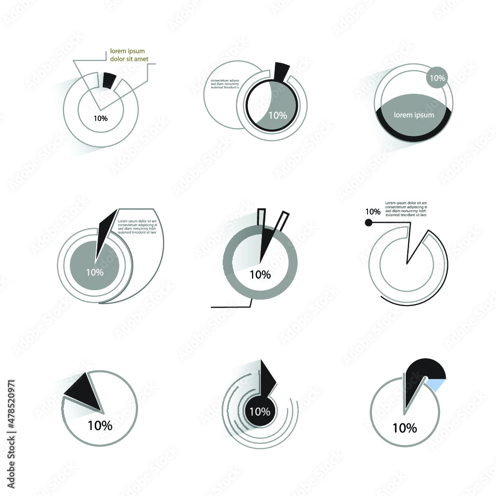 Infographic elements for annual reports Infographic elements for annual reports