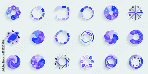 Infographic elements for annual reports