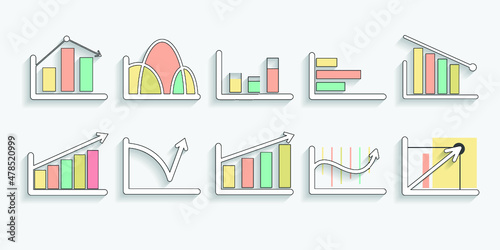 Infographic elements for annual reports