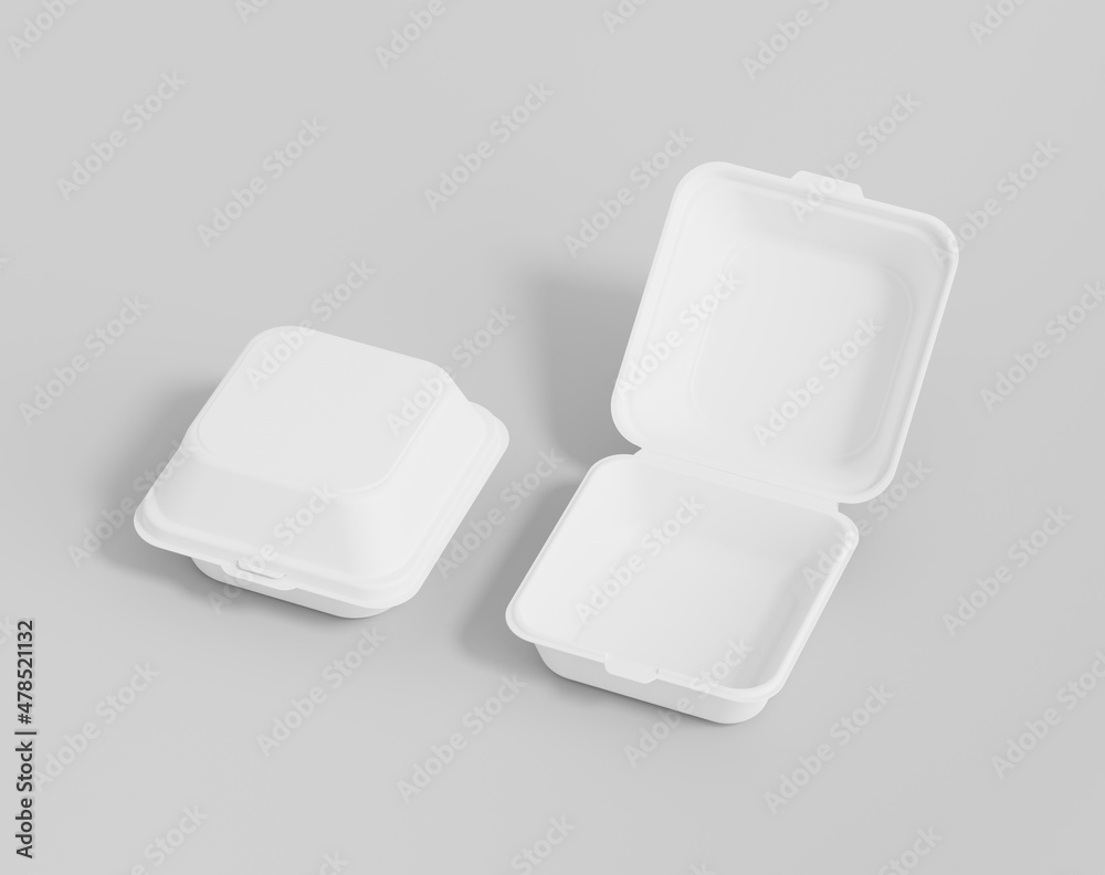 Eco-friendly square food package Eco-friendly square food package
