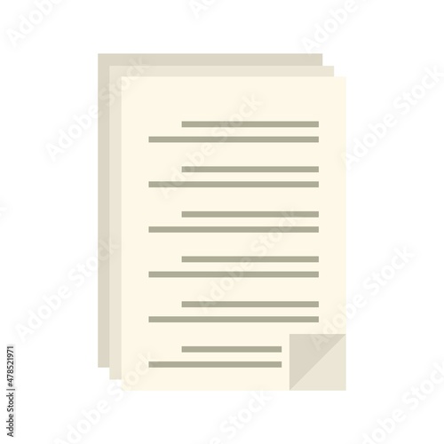 To-do list icon flat isolated vector