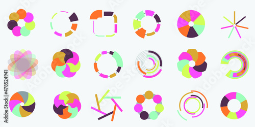 Infographic elements for annual reports