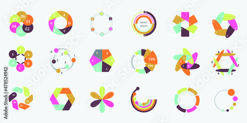 Infographic elements for annual reports