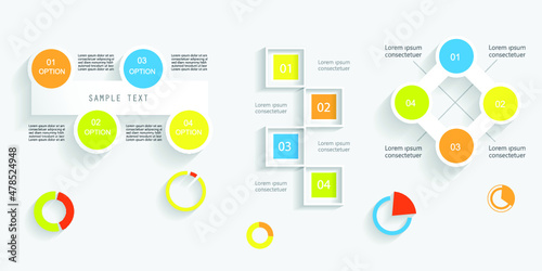Infographic elements for annual reports