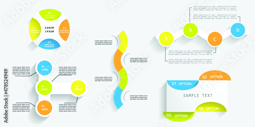 Infographic elements for annual reports