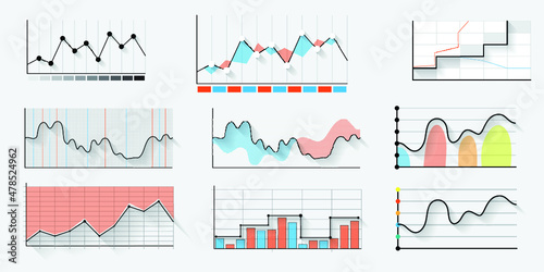 Infographic elements for annual reports