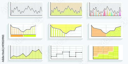 Infographic elements for annual reports