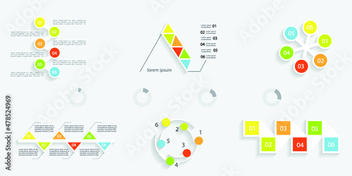 Infographic elements for annual reports