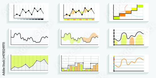 Infographic elements for annual reports