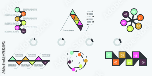 Infographic elements for annual reports