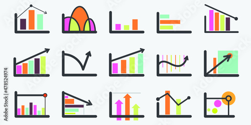Infographic elements for annual reports