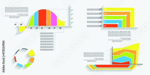 Infographic elements for annual reports
