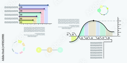 Infographic elements for annual reports