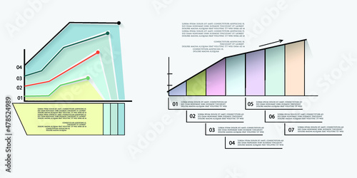 Infographic elements for annual reports