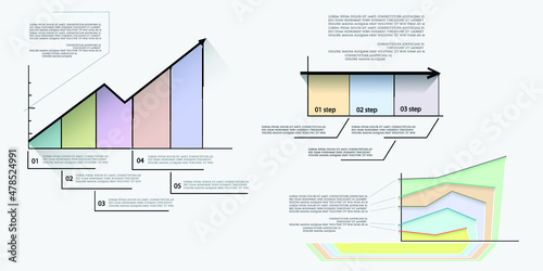 Infographic elements for annual reports