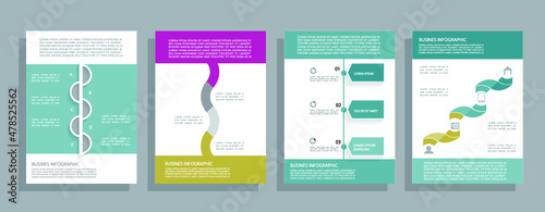 Infographic elements for annual reports
