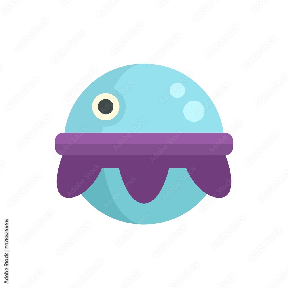 Cute toy ball icon flat isolated vector Cute toy ball icon flat isolated vector