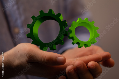 Green Technology Symbol 3d ...