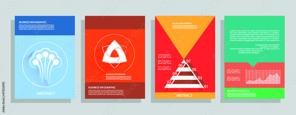 Cards for business data visualization Cards for business data visualization