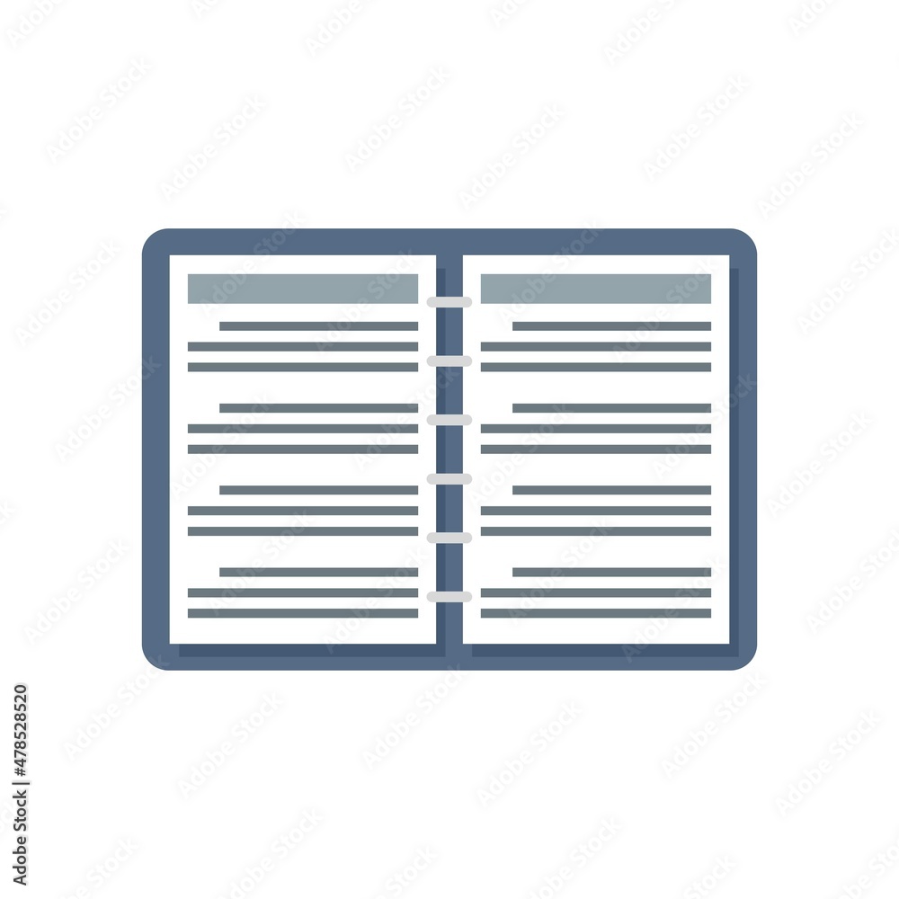 Syllabus plan icon flat isolated vector Syllabus plan icon flat isolated vector
