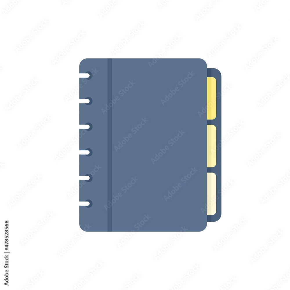 Syllabus planner icon flat isolated vector Syllabus planner icon flat isolated vector