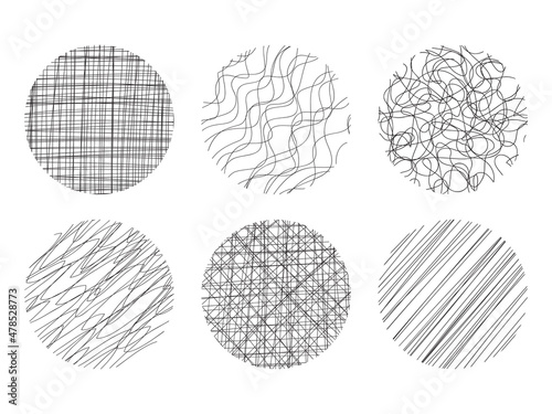 Fototapeta Naklejka Na Ścianę i Meble -  Set of geometric monochrome abstract backgrounds, design elements