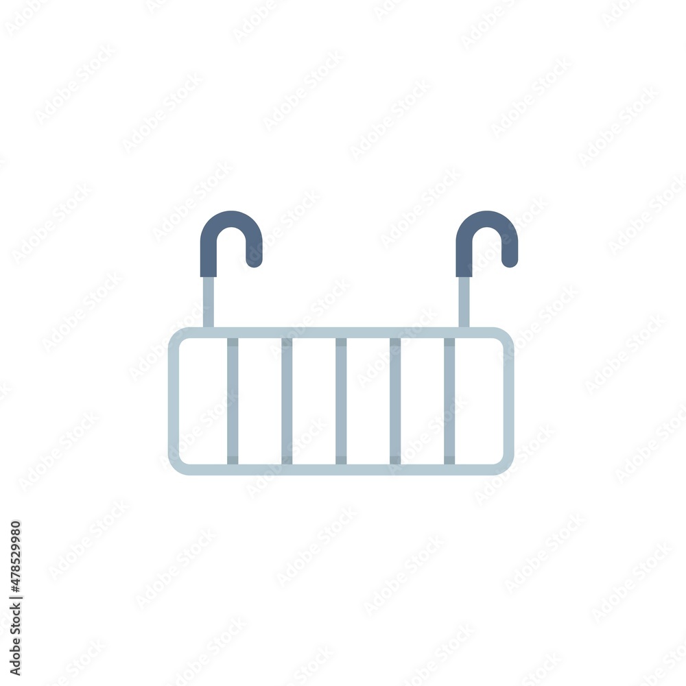 Dryer attach net icon flat isolated vector Dryer attach net icon flat isolated vector