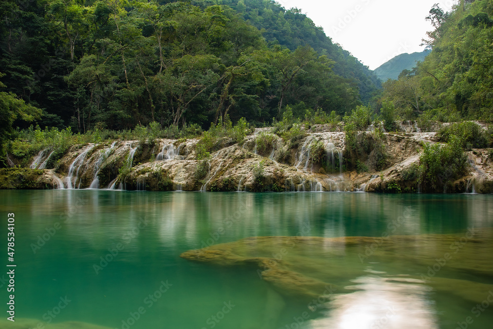 Cascades National Park in Guatemala Semuc Champey