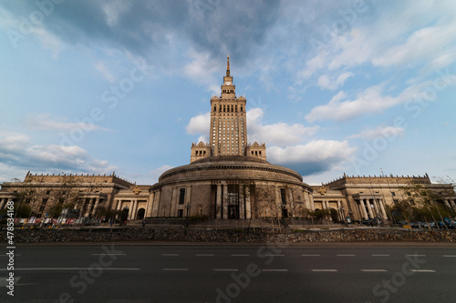 Poland, Warsaw / April 24nd 2017: Sala Kongresowa - Congress hall, part of Palace of Culture and Science is a notable high-rise building in central Warsaw. photo