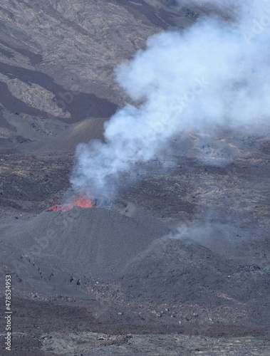 Piton de la Fournaise. Eruption 2022. ile de la Réunion, Océan Indien © Didier San Martin