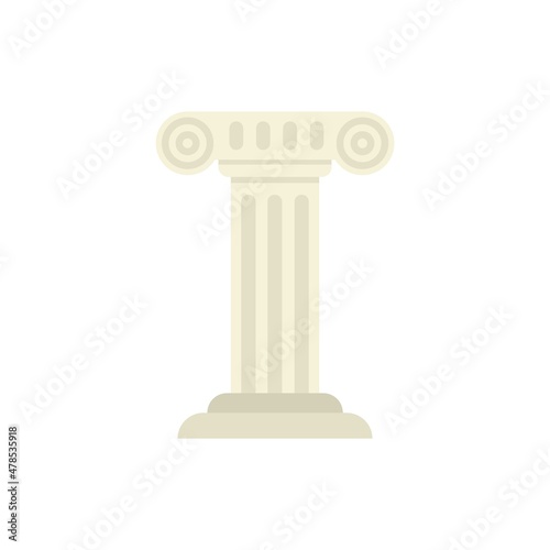 Greek sightseeing icon flat isolated vector