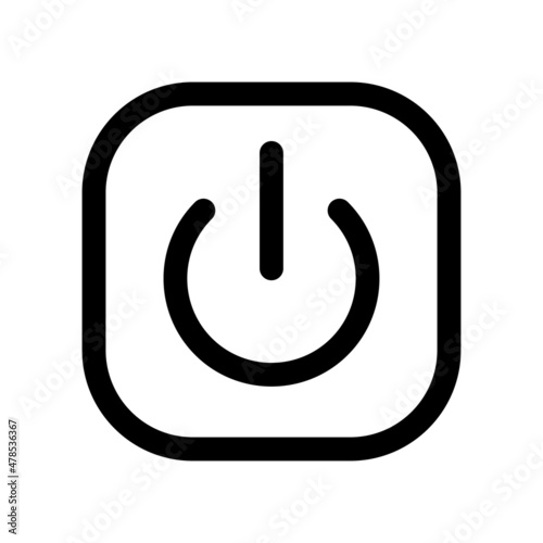 Power Switch vector Flat Icon Design Symbol on White background EPS 10 File