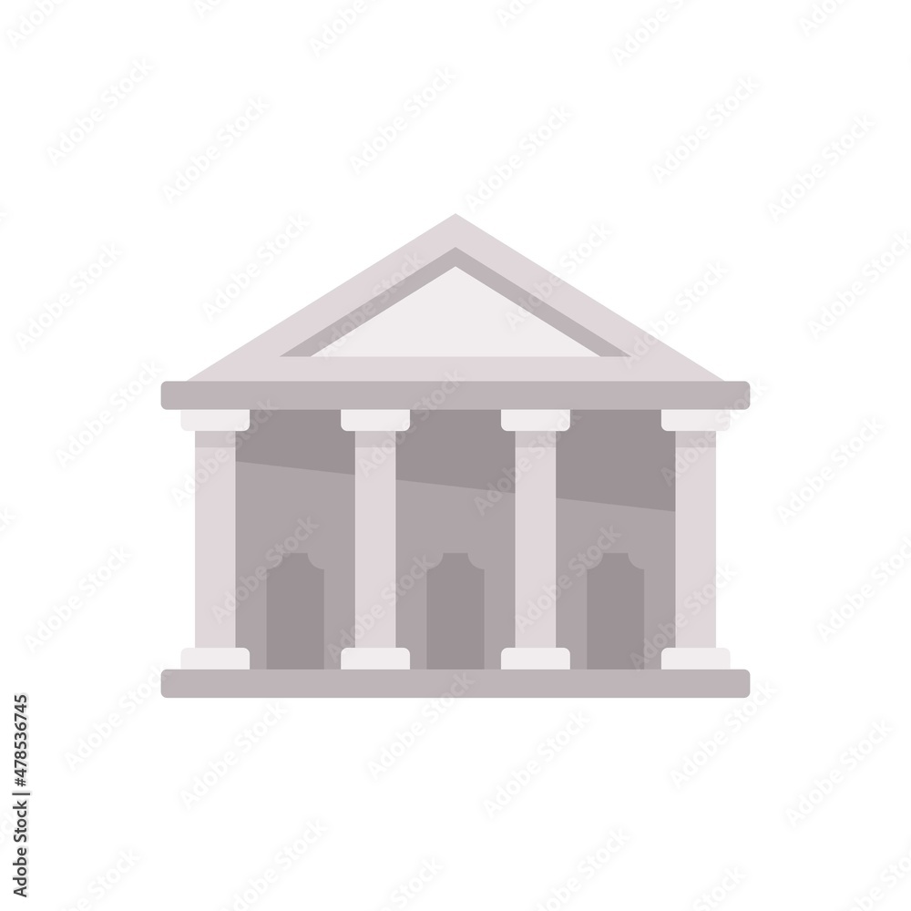 Ancient sightseeing icon flat isolated vector Ancient sightseeing icon flat isolated vector