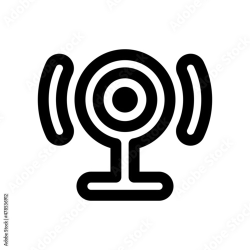 Web Cam vector Flat Icon Design Symbol on White background EPS 10 File