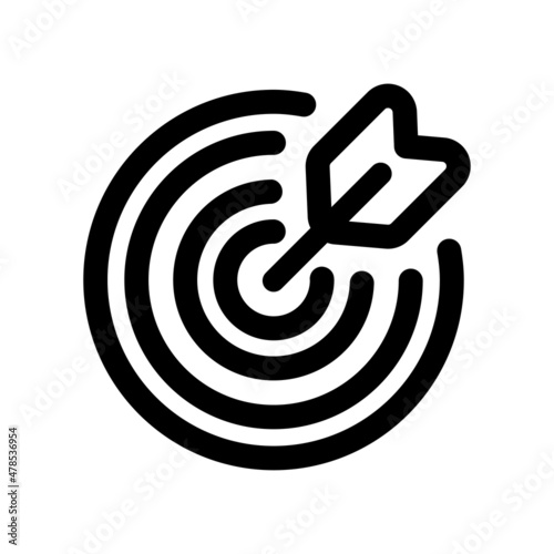 Target vector Flat Icon Design Symbol on White background EPS 10 File