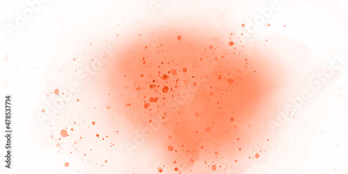 Lush Lava color powder explosion on white background. Colored cloud. Colorful dust explode. Paint Holi. Red brick dust scattered, explosion isolated on white background, clipping path, top view
