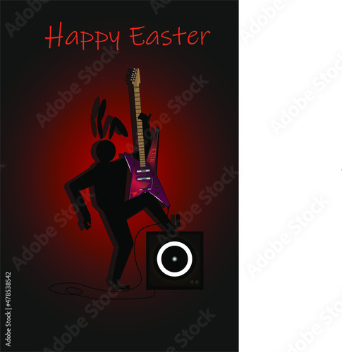 rock music background.Happy Easter
