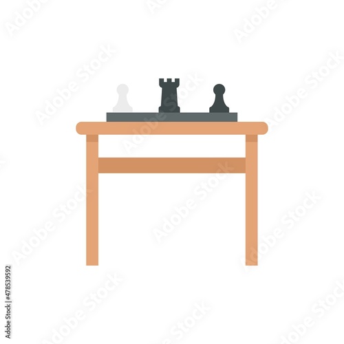 Nursing board game icon flat isolated vector