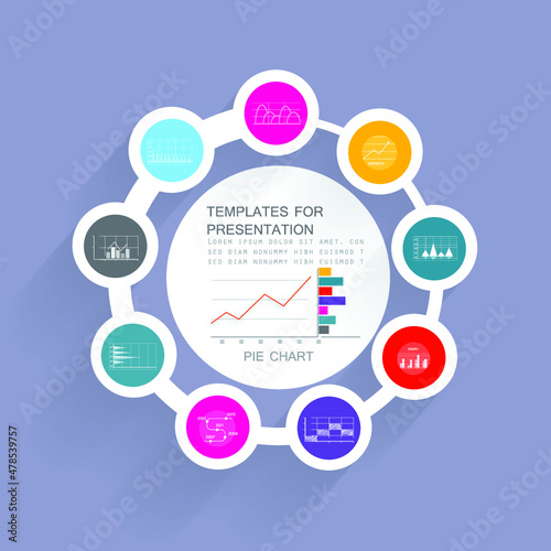 Infographic elements for annual business reports