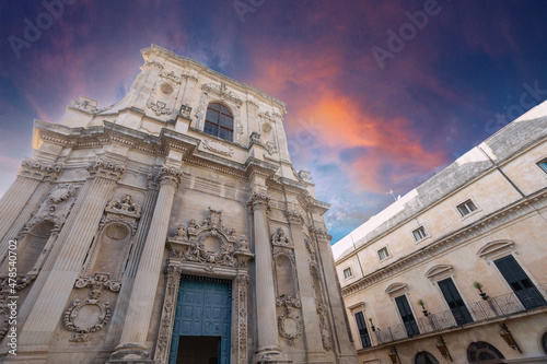 Chiesa di santa chiara, nella città barocca di lecce photo