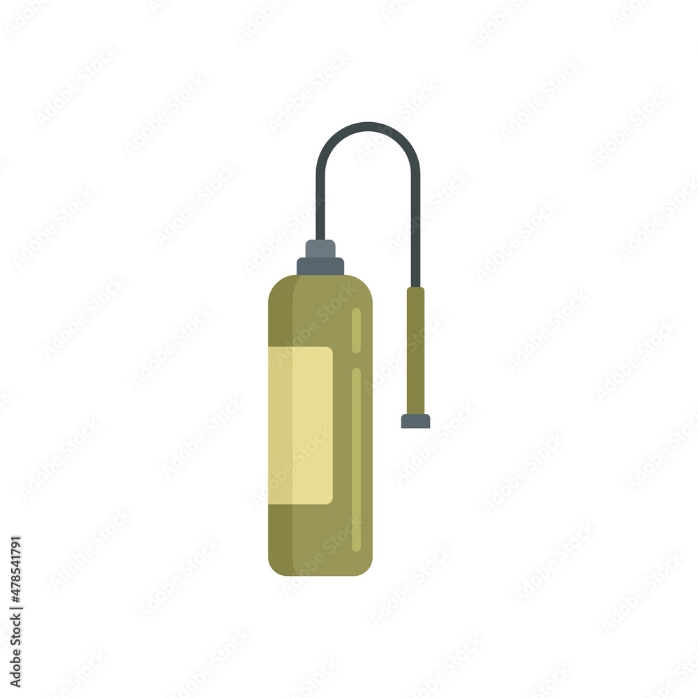 Fertilizer oxygen bottle icon flat isolated vector Fertilizer oxygen bottle icon flat isolated vector